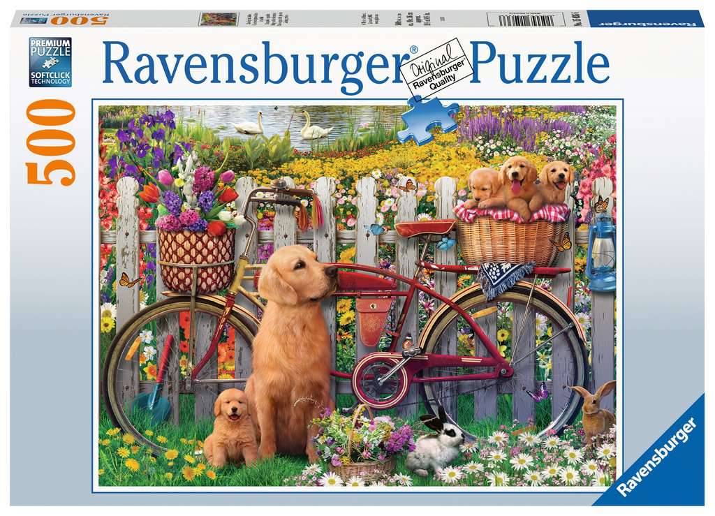 Cute Dogs in the Garden (500 pc puzzle)
