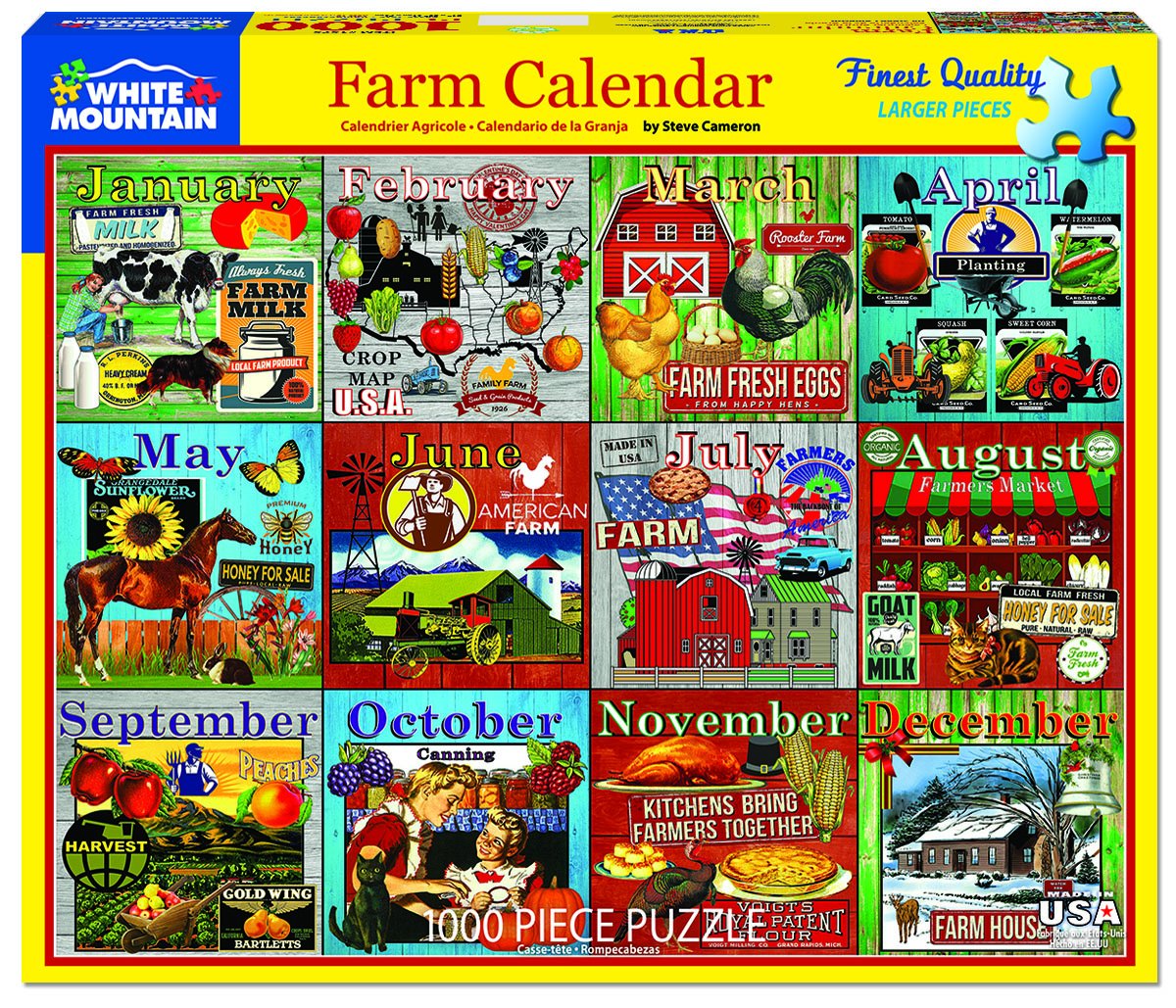 Farm Calendar (1000 pc puzzle)