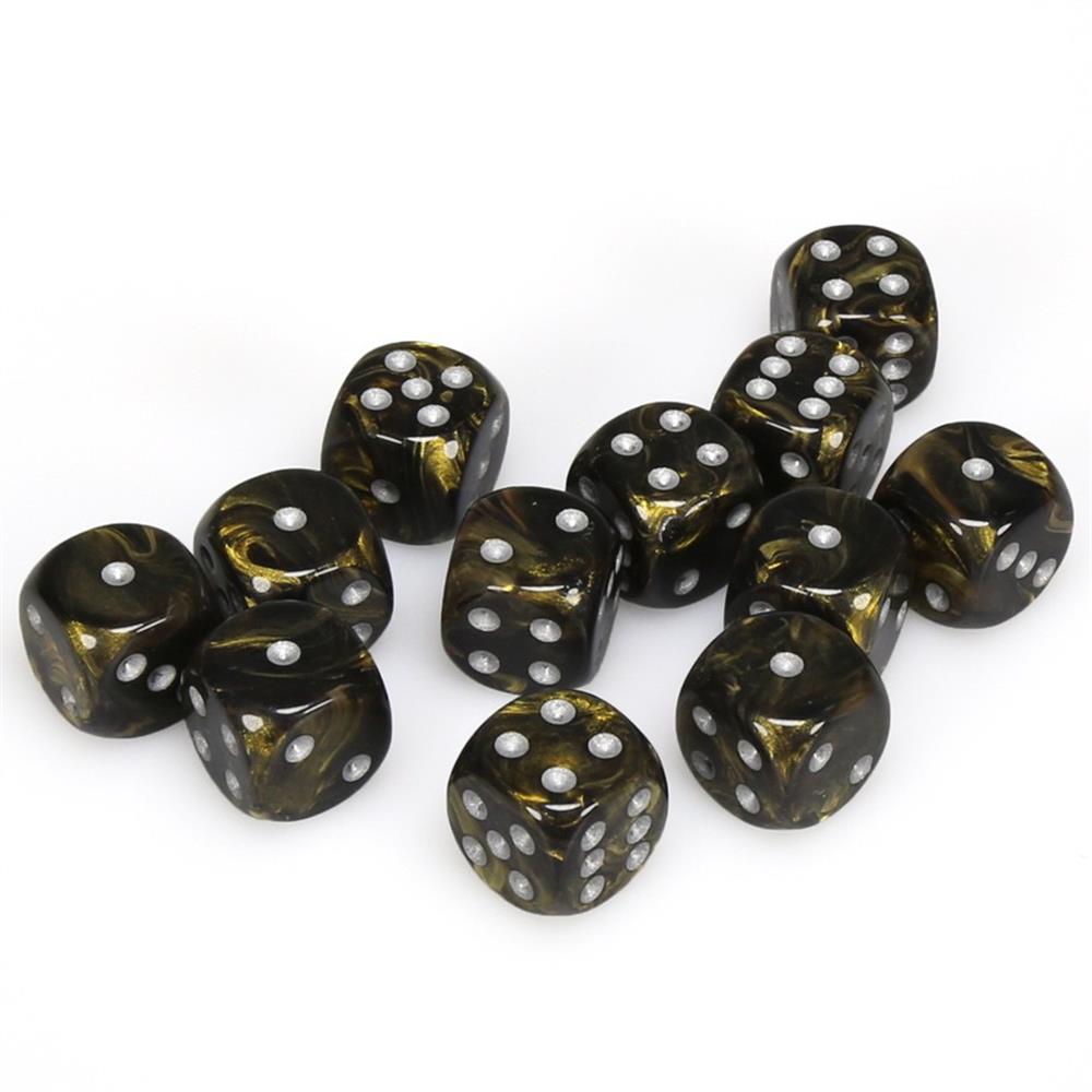 Chessex Leaf 16mm D6 Dice Block (12-Dice)