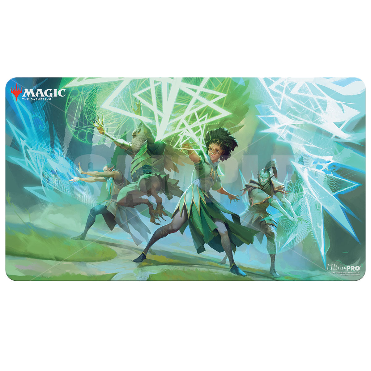 Magic the Gathering Playmat: Strixhaven - Quandrix Command V5
