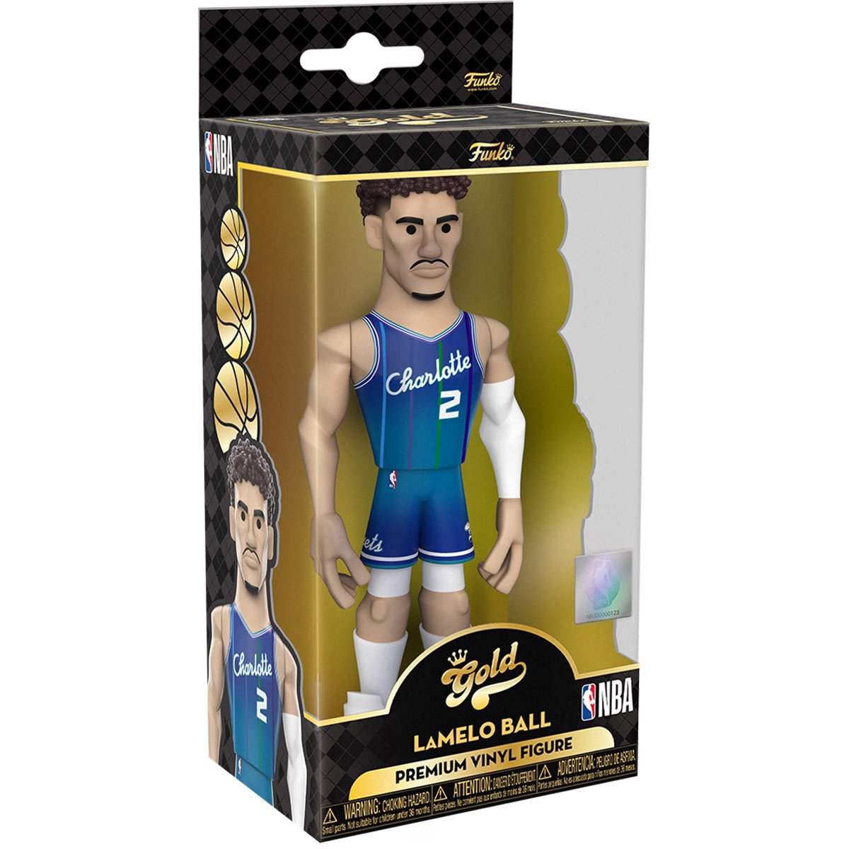 NBA: Hornets LaMelo Ball Funko Gold - Premium Vinyl Figure
