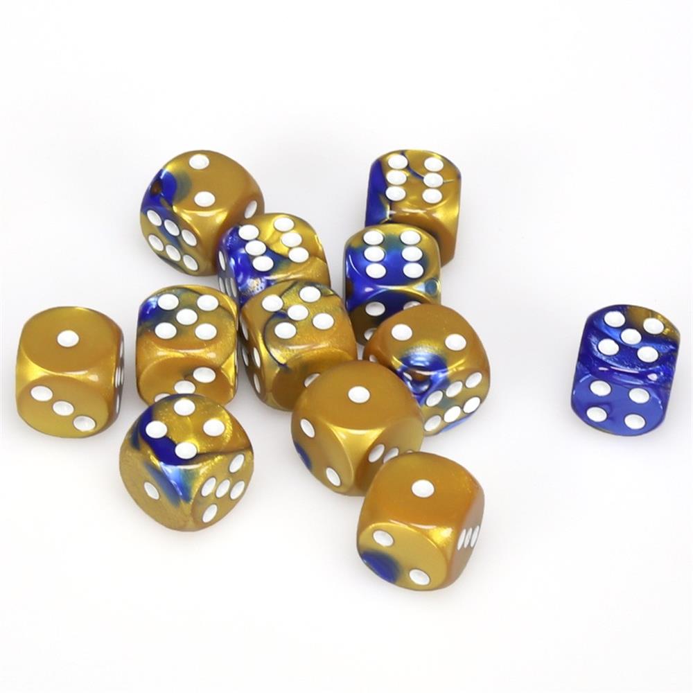 Chessex Gemini 16mm D6 Dice Block (12-Dice)