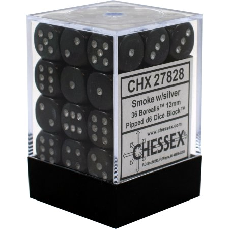 Chessex Borealis 12mm D6 Dice Block (36-Dice)