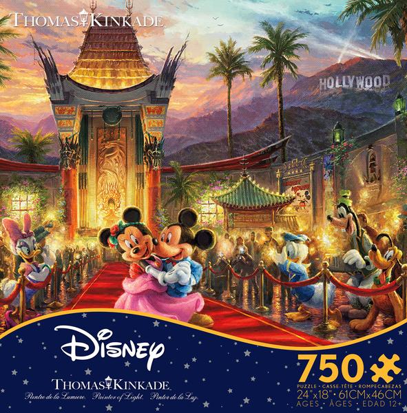 Thomas Kinkade Disney - Mickey and Minnie Hollywood 750 pc Puzzle