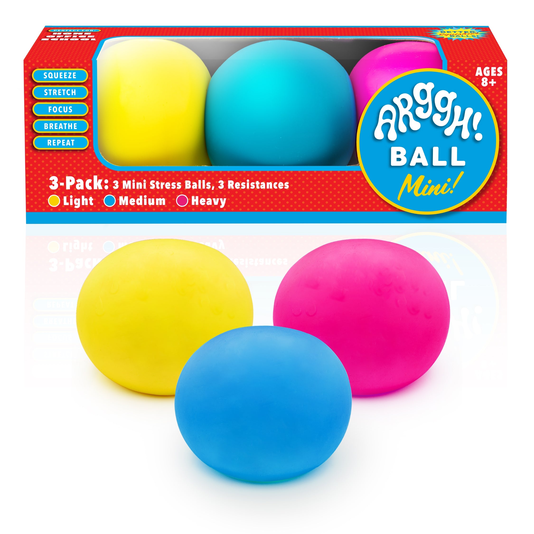 Arggh! 3pk Mini Sensory Color-Changing Stress Balls