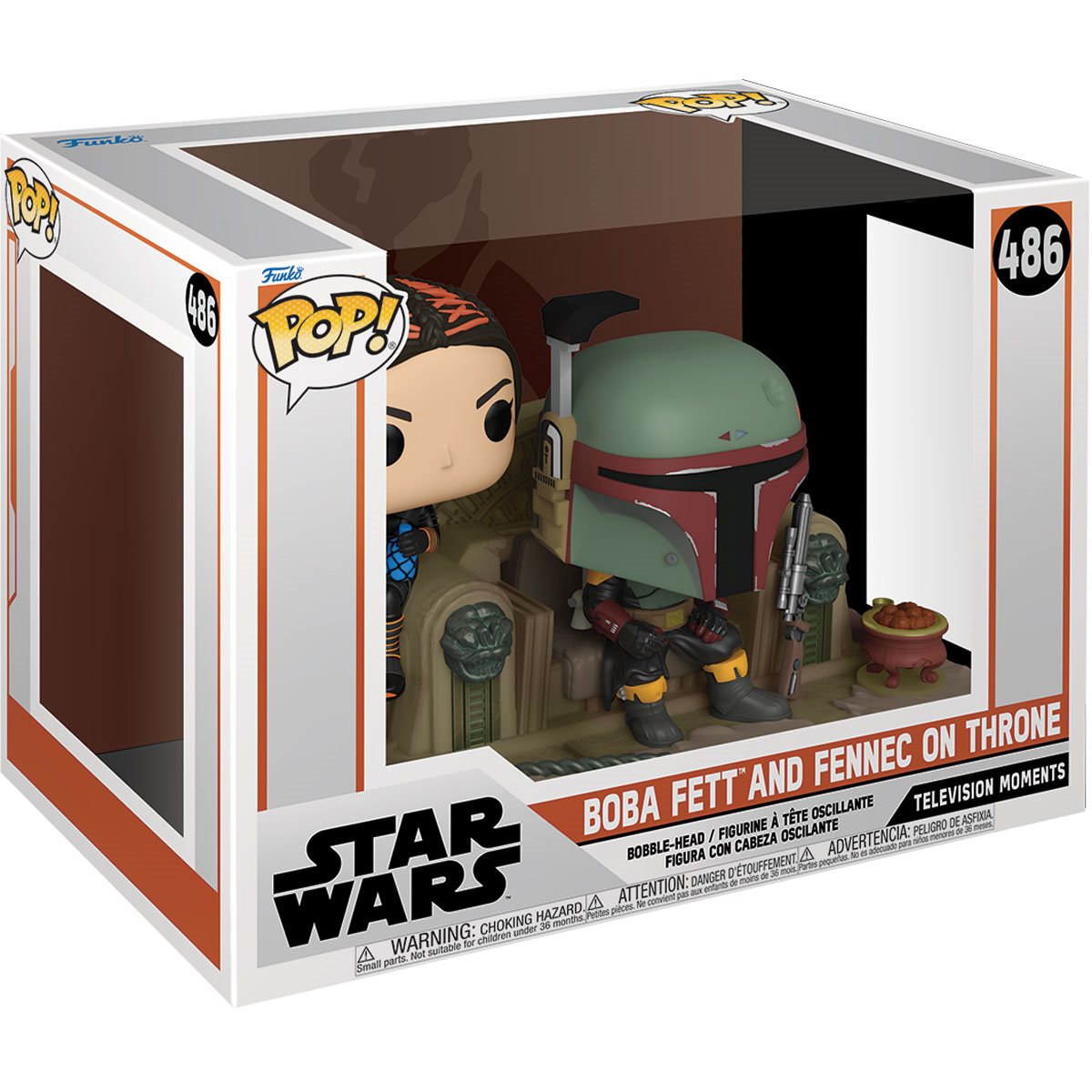 Star Wars: The Mandalorian - Boba Fett and Fennec on Throne Pop! Vinyl Figure (486)