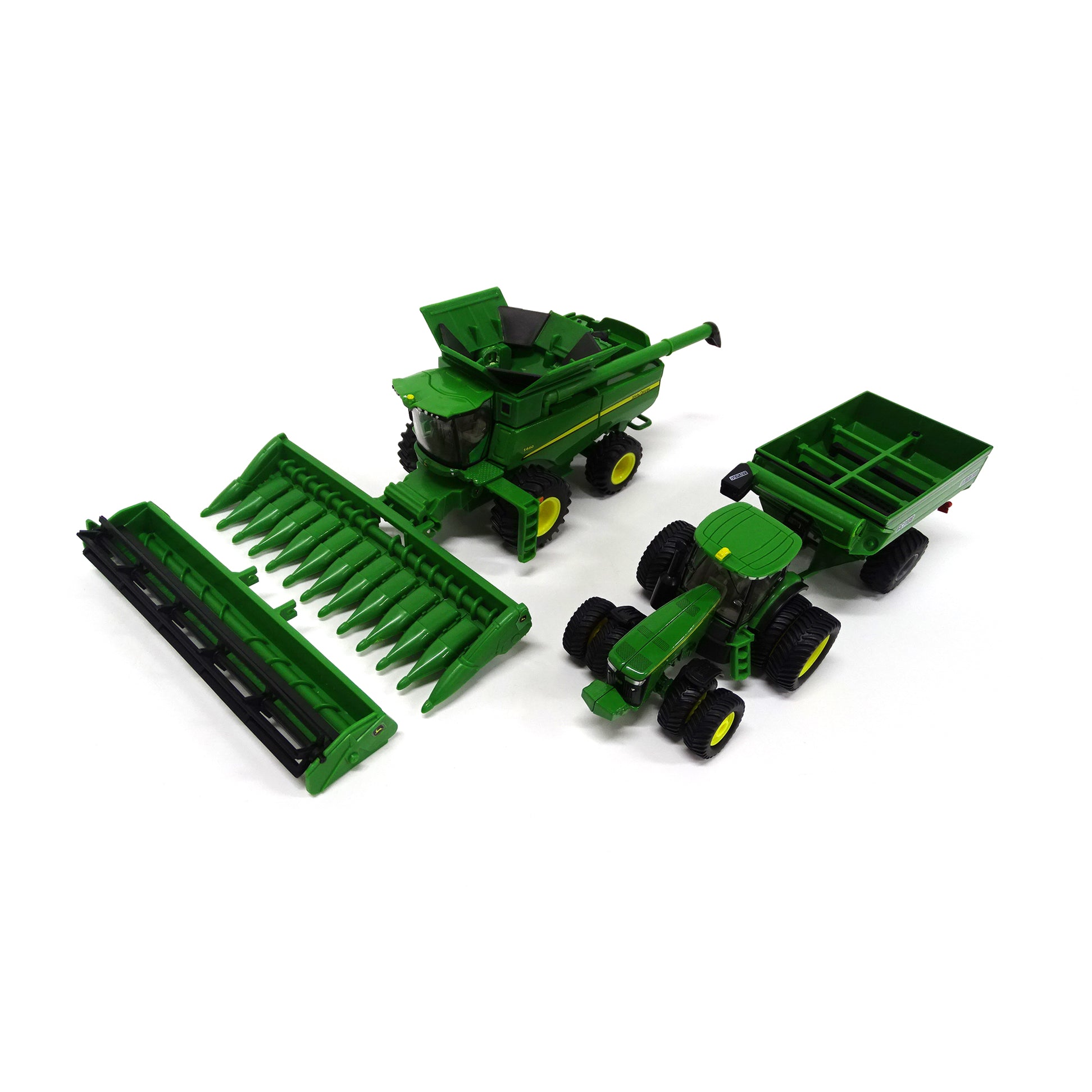 ERTL 1:64 Die Cast John Deere Harvesting Set