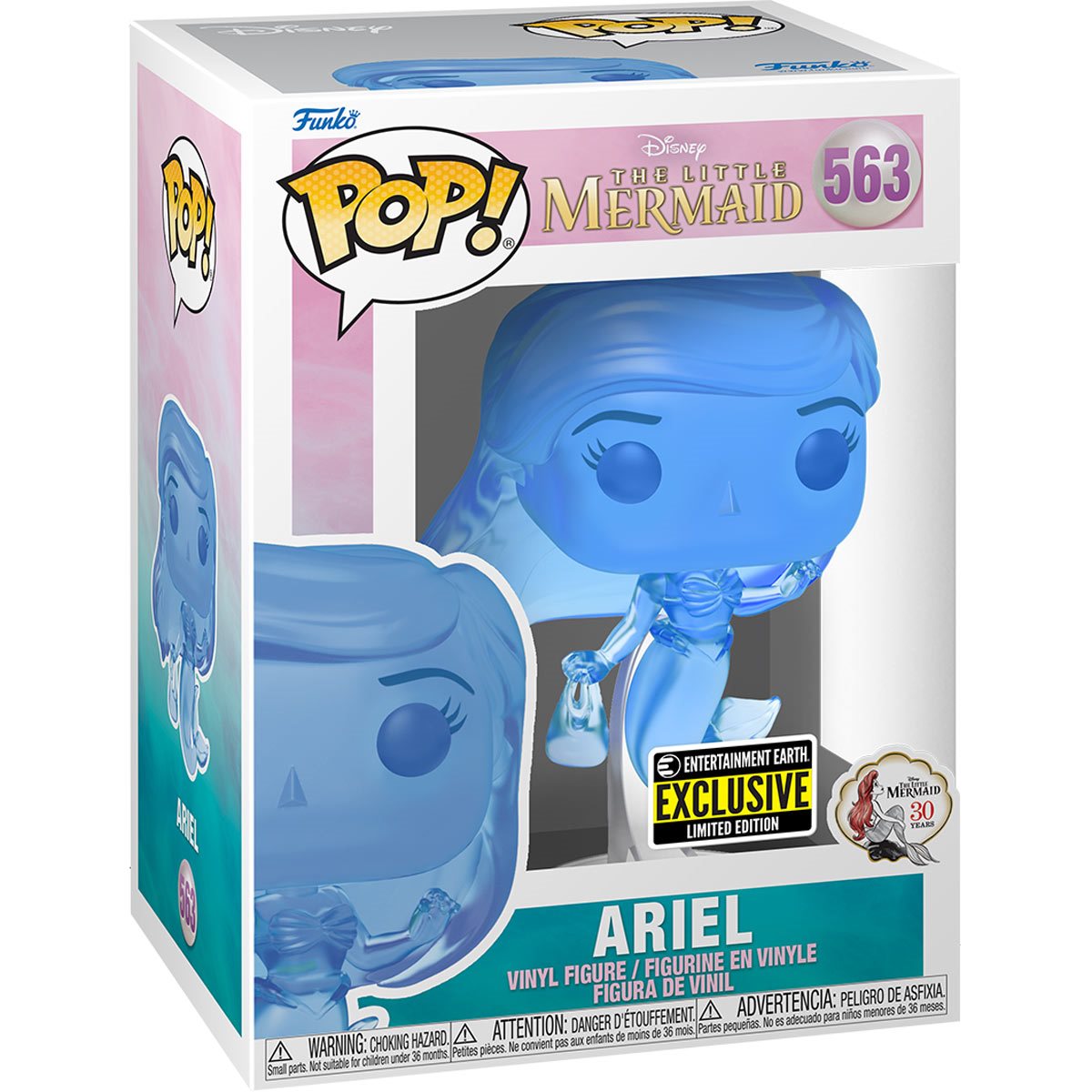 Disney: The Little Mermaid - Ariel Blue Translucent Pop! Vinyl Figure (563)