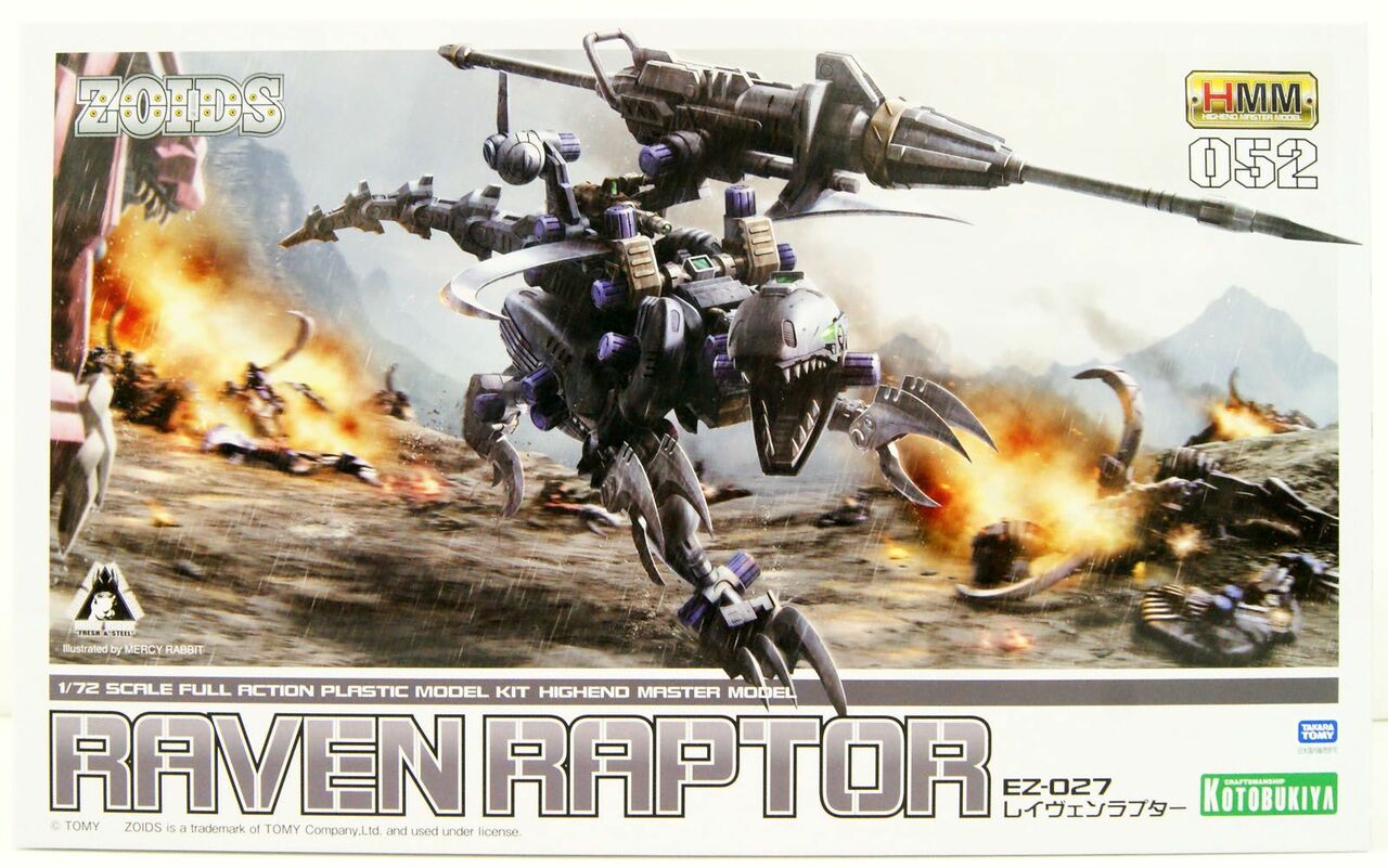 1/72 Scale Full Action Model Kit: Zoids - Raven Raptor EZ-027