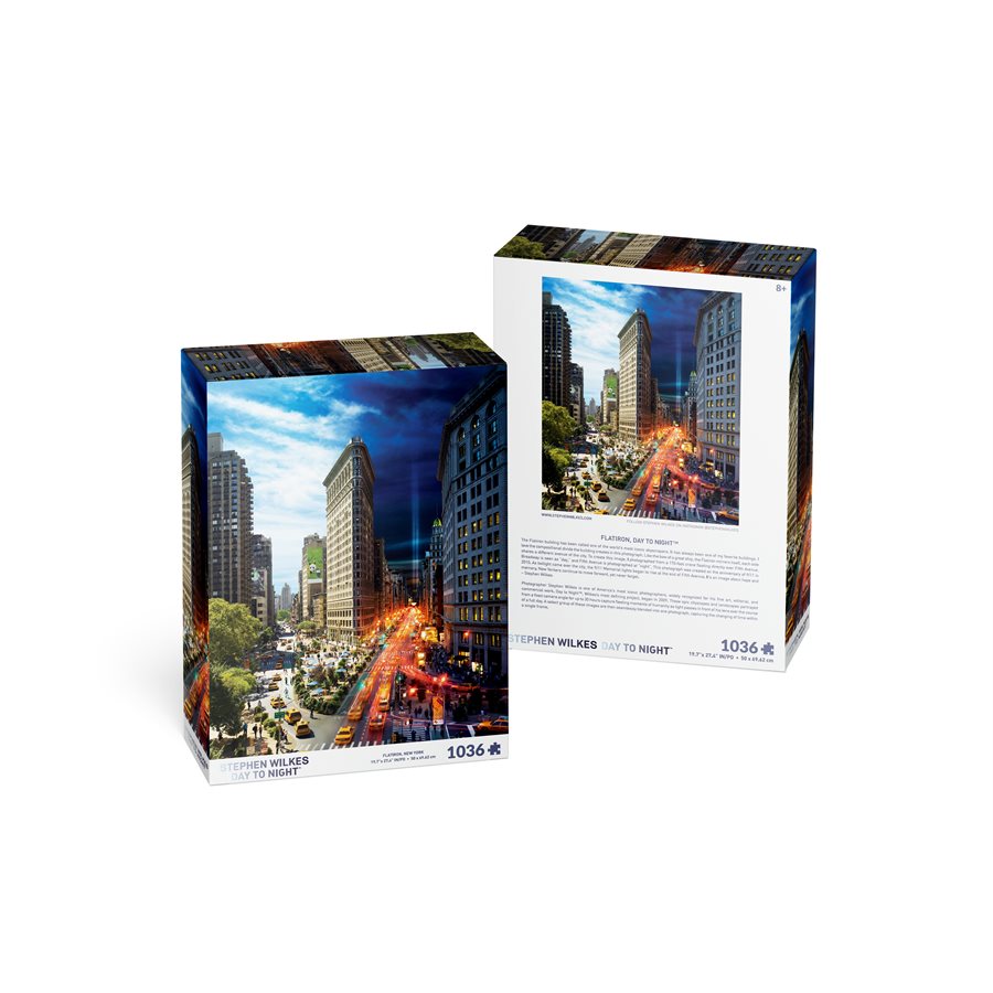 Stephen Wilkes: Flatiron, NYC, Day to Night (1036 pc puzzle)