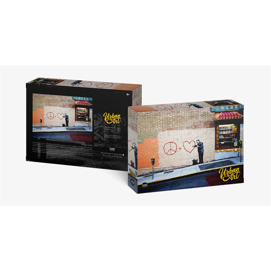Urban Art: Banksy Peaceful Hearts Doctor (1000 pc puzzle)