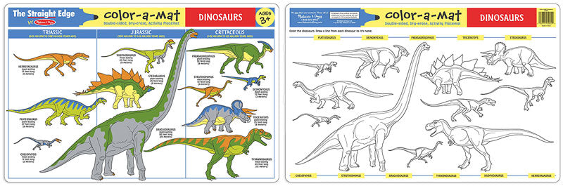 Dinosaurs Color-A-Mat