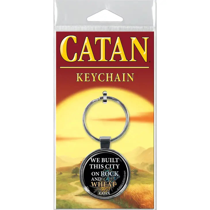 Catan We Built This City Keychain