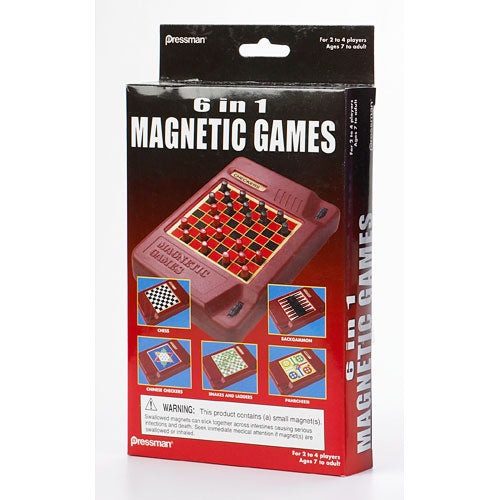 6-in-1 Travel Magnetic Games