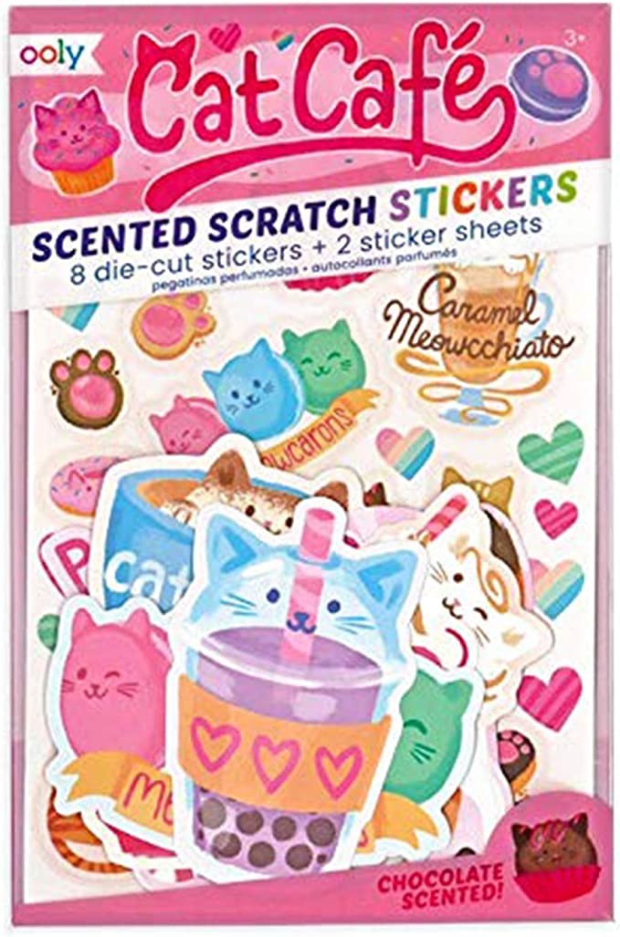 Cat Cafe Scented Stickers