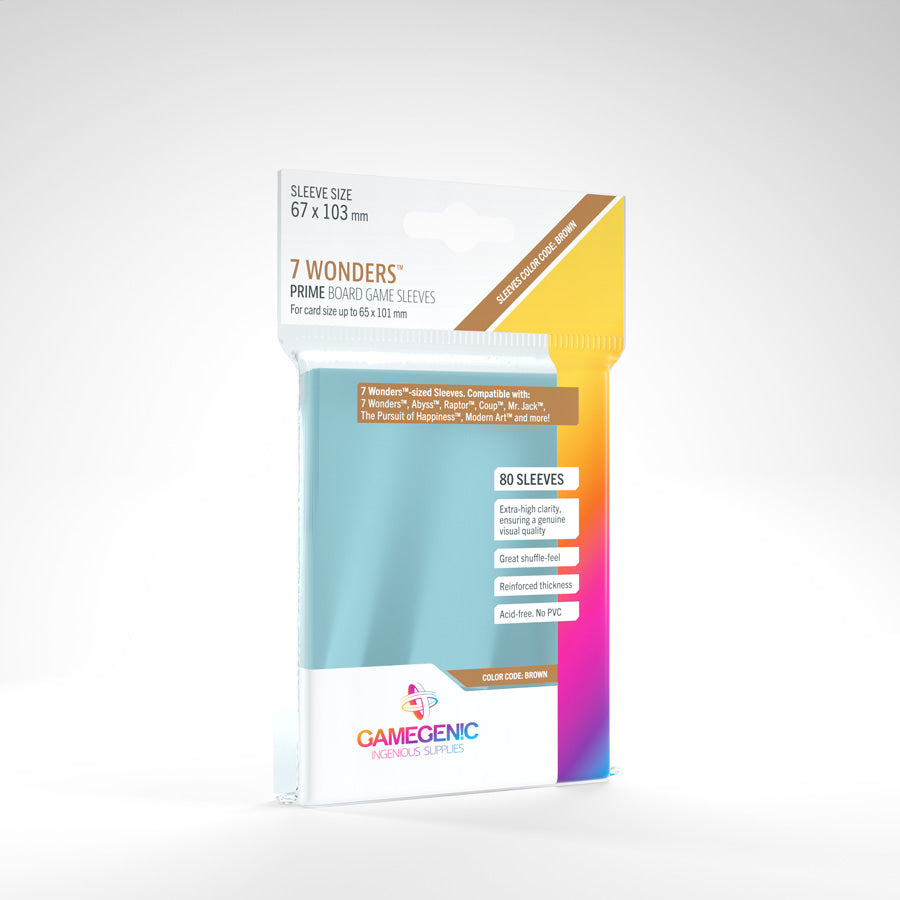 Gamegenic Prime Board Game Sleeves: 7 Wonders