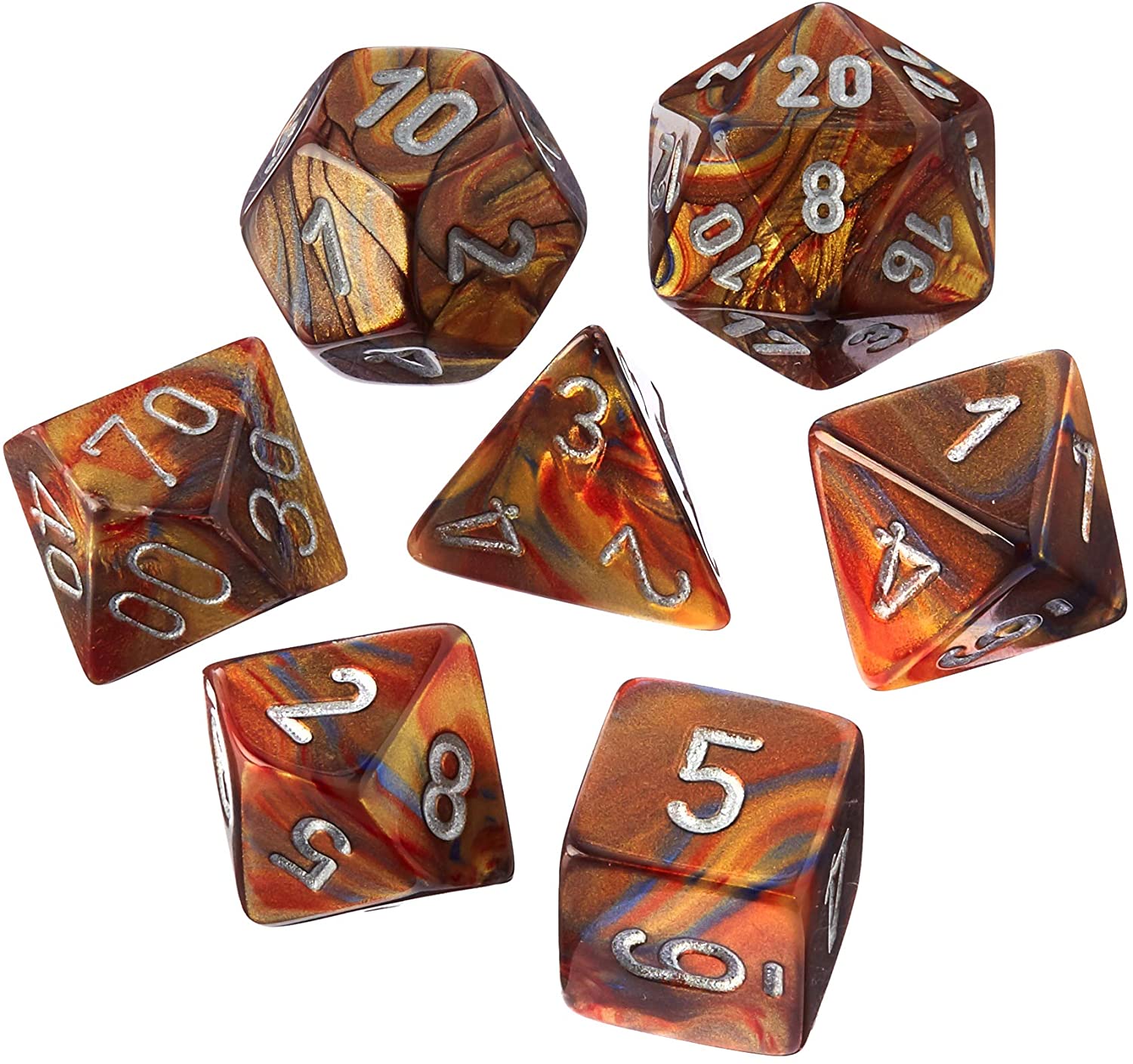 Chessex Lustrous Polyhedral 7-Die Set