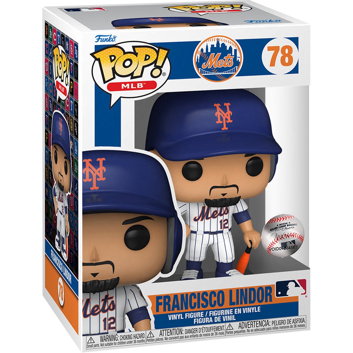 MLB: Mets - Francisco Lindor (Home Jersey) Pop! Vinyl Figure (78)