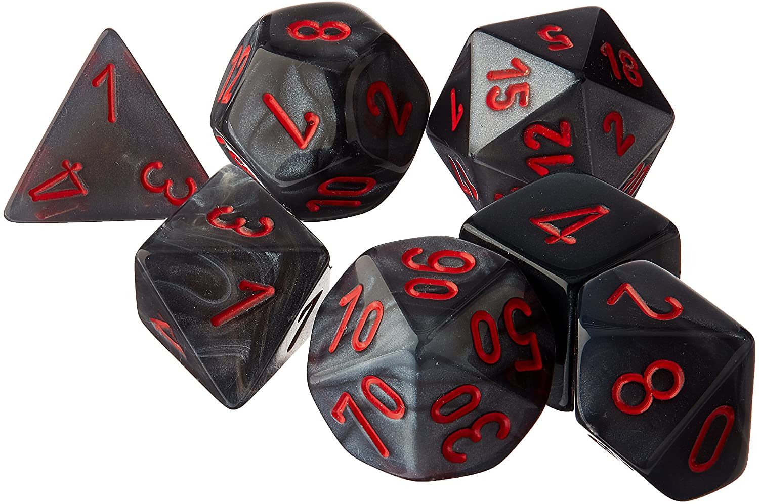 Chessex Velvet Polyhedral 7-Die Set