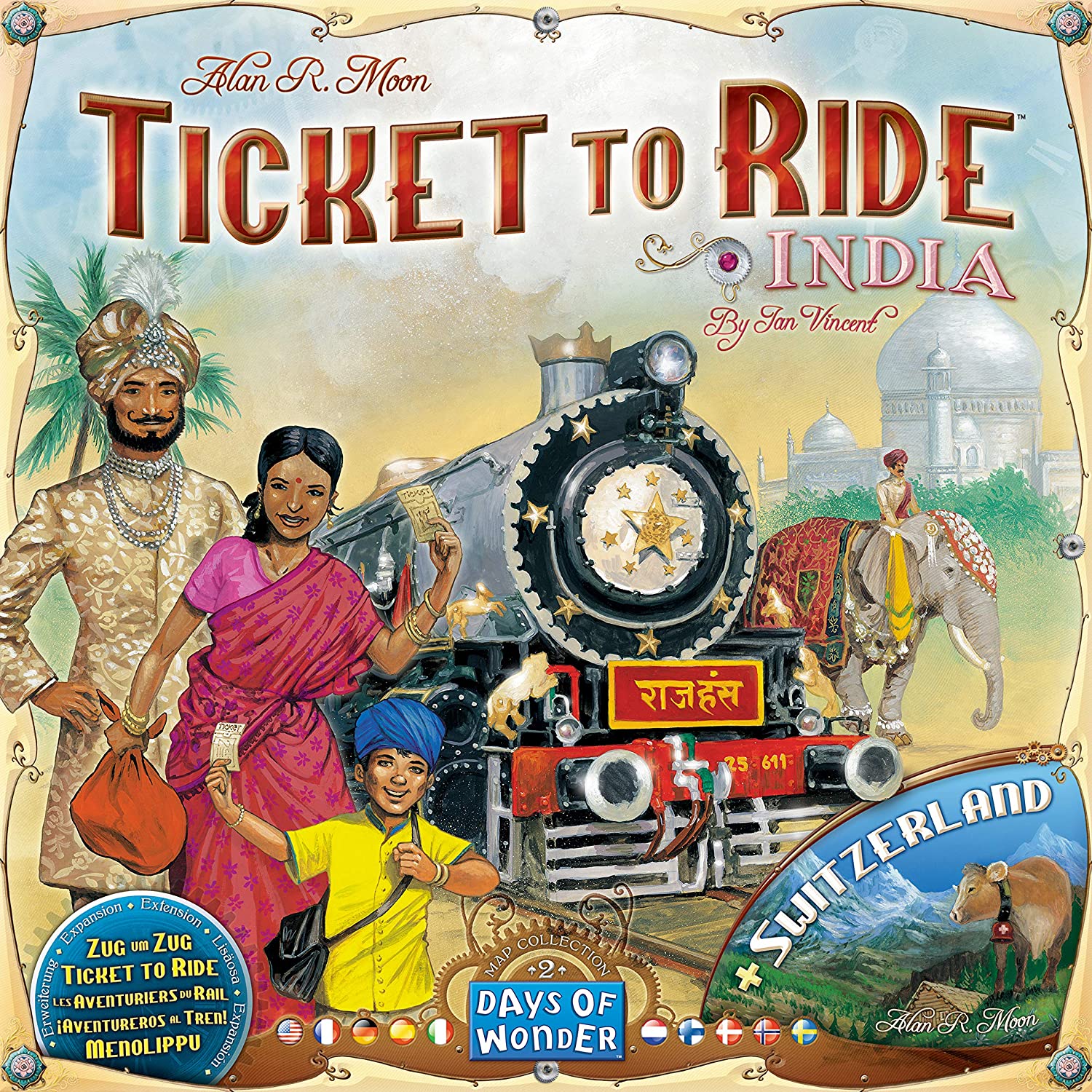 Ticket to Ride: India & Switzerland - Map Collection 2