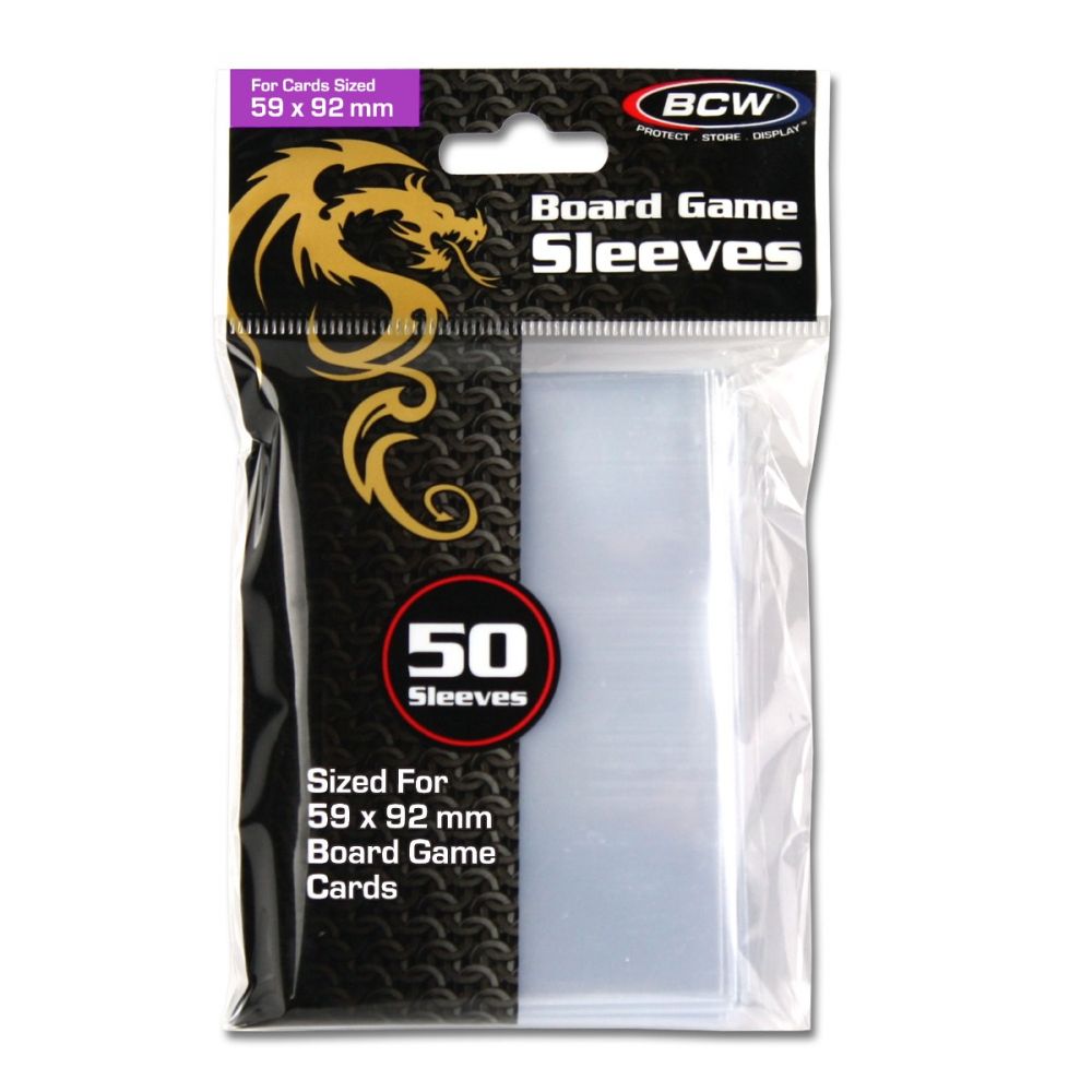 Board Game Sleeves - Standard Euro (59 x 92 mm)