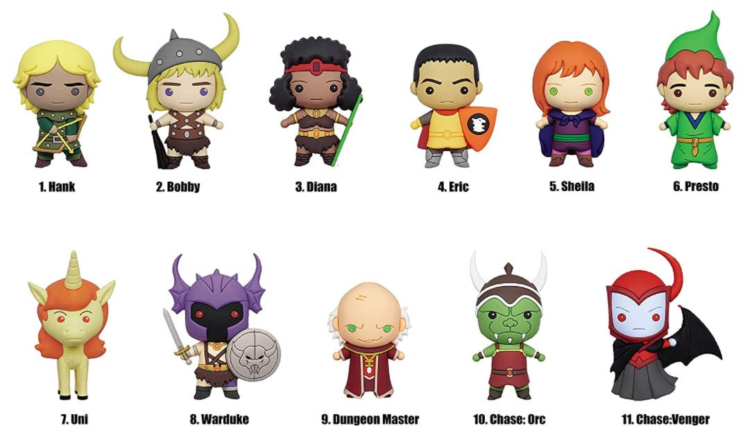 3D Foam Figural Collectible Bag Clip - Dungeons & Dragons Series 2 (Assorted Styles)