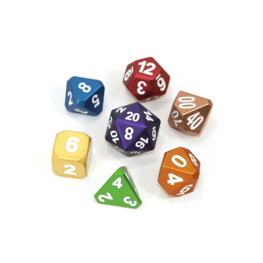 Forge Dice 7 ct Dice Set - Frosted Rainbow