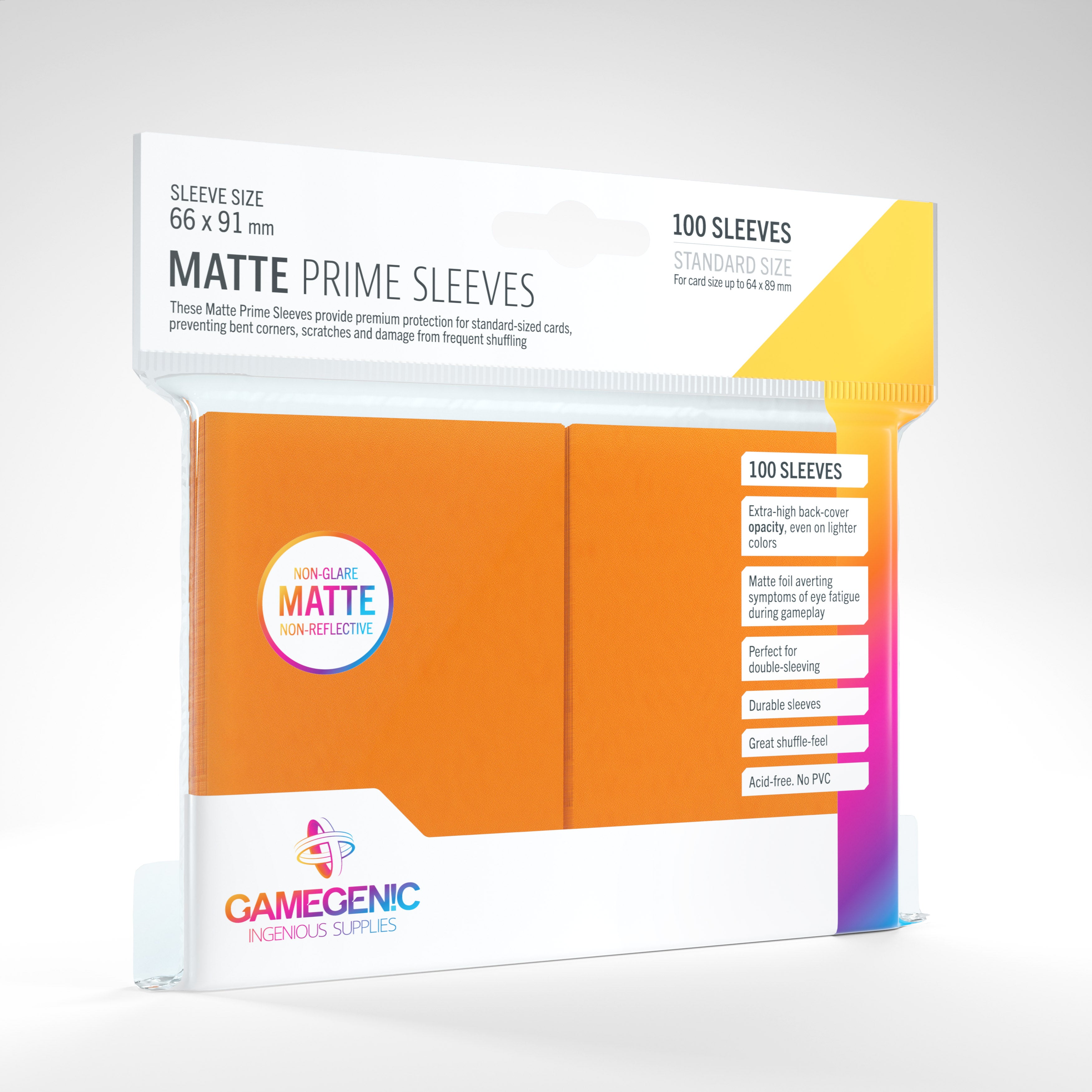 Gamegenic Matte Prime Sleeves (100 pack)