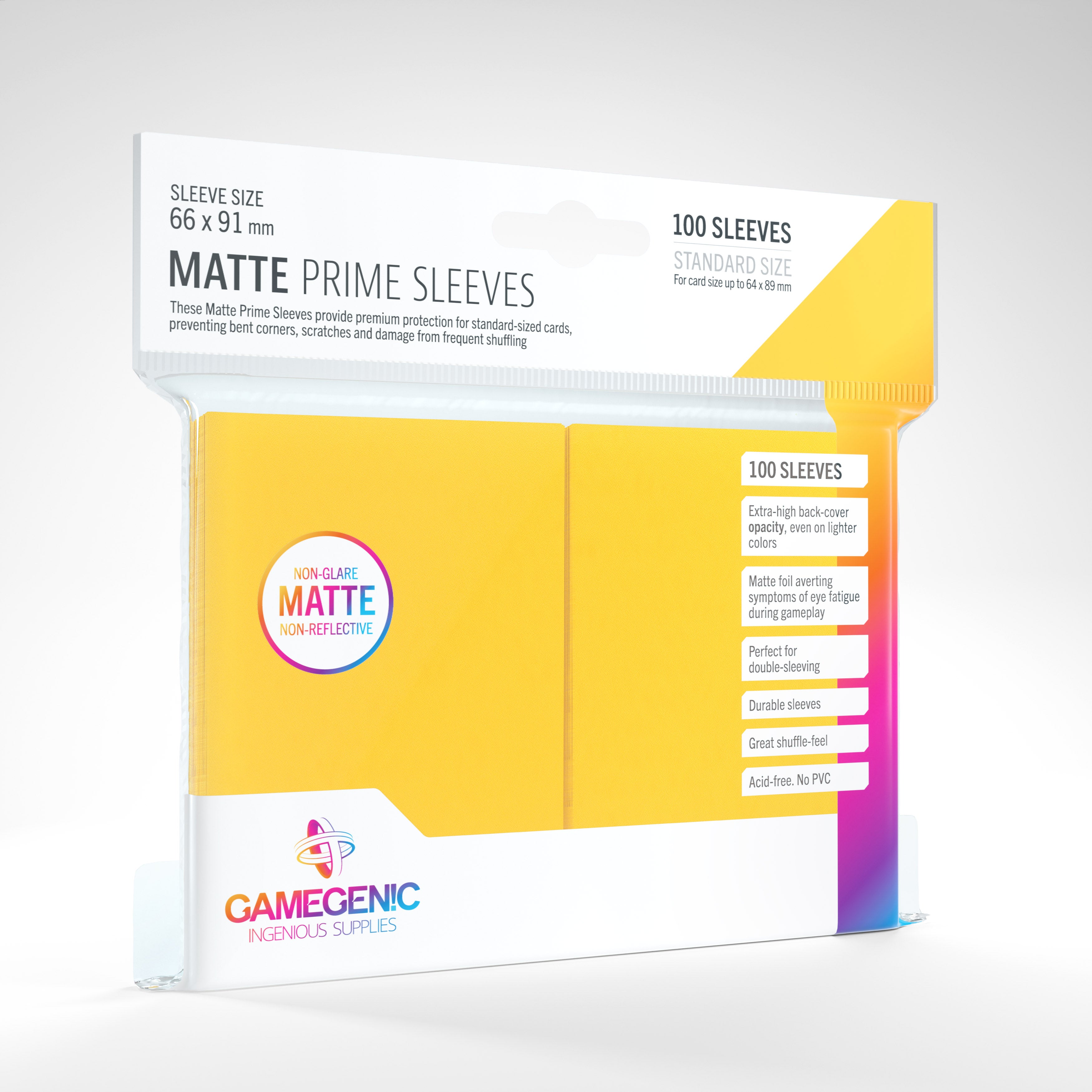 Gamegenic Matte Prime Sleeves (100 pack)