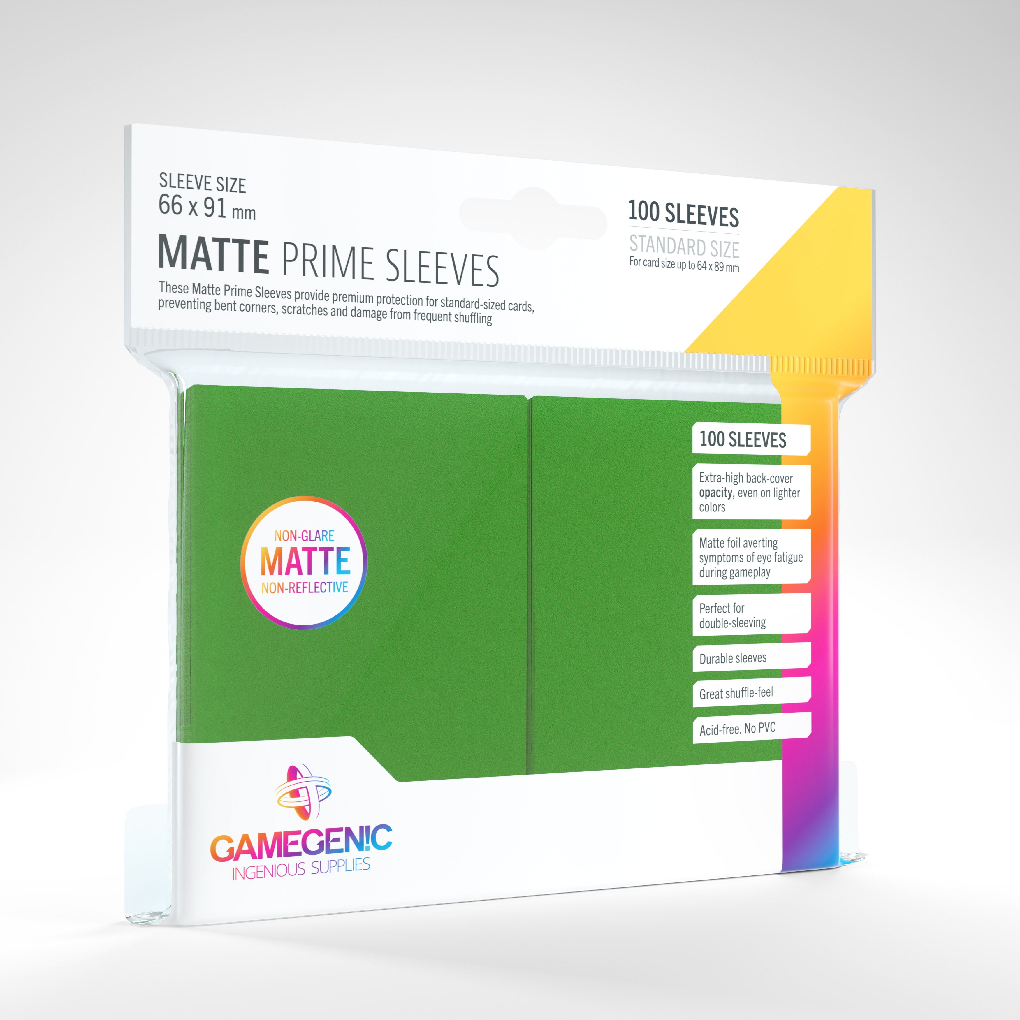 Gamegenic Matte Prime Sleeves (100 pack)