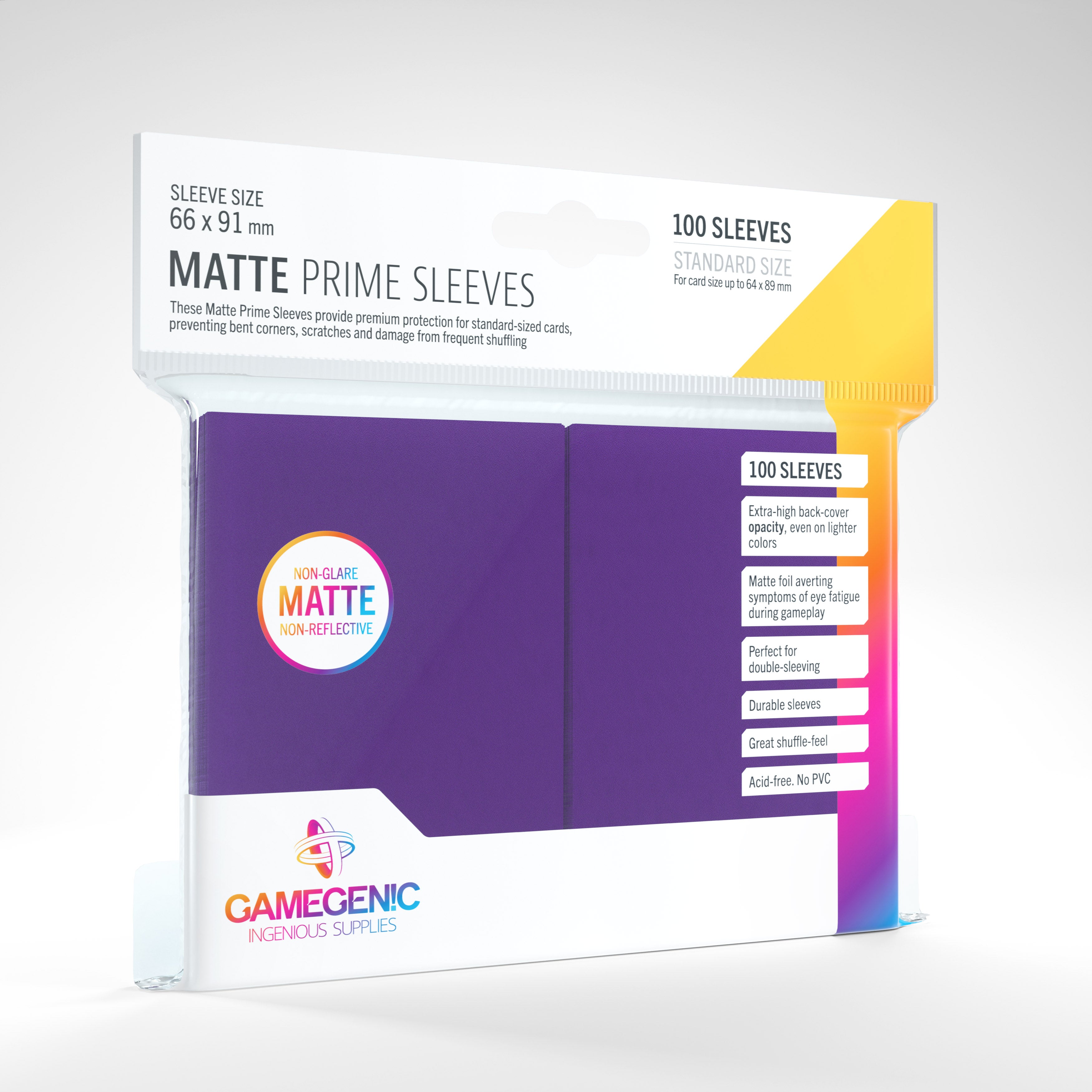 Gamegenic Matte Prime Sleeves (100 pack)