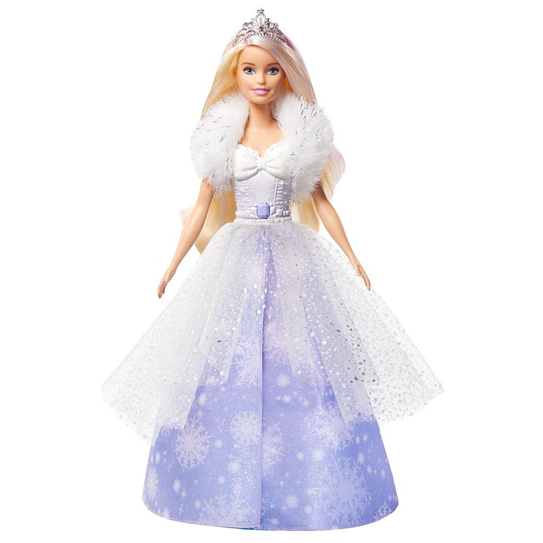 Barbie Dreamtopia Fashion Reveal Princess Doll, 12-inch, Blonde with Pink Hairstreak