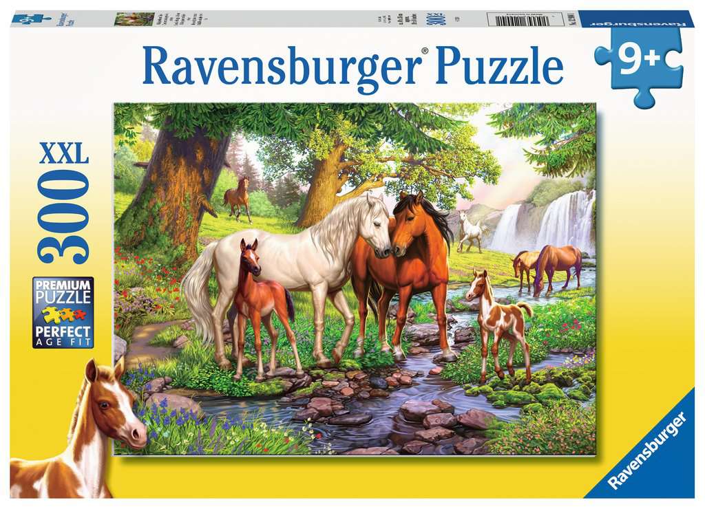 Horses by the Stream Puzzle - 300 piece Horses by the Stream Puzzle - 300 piece