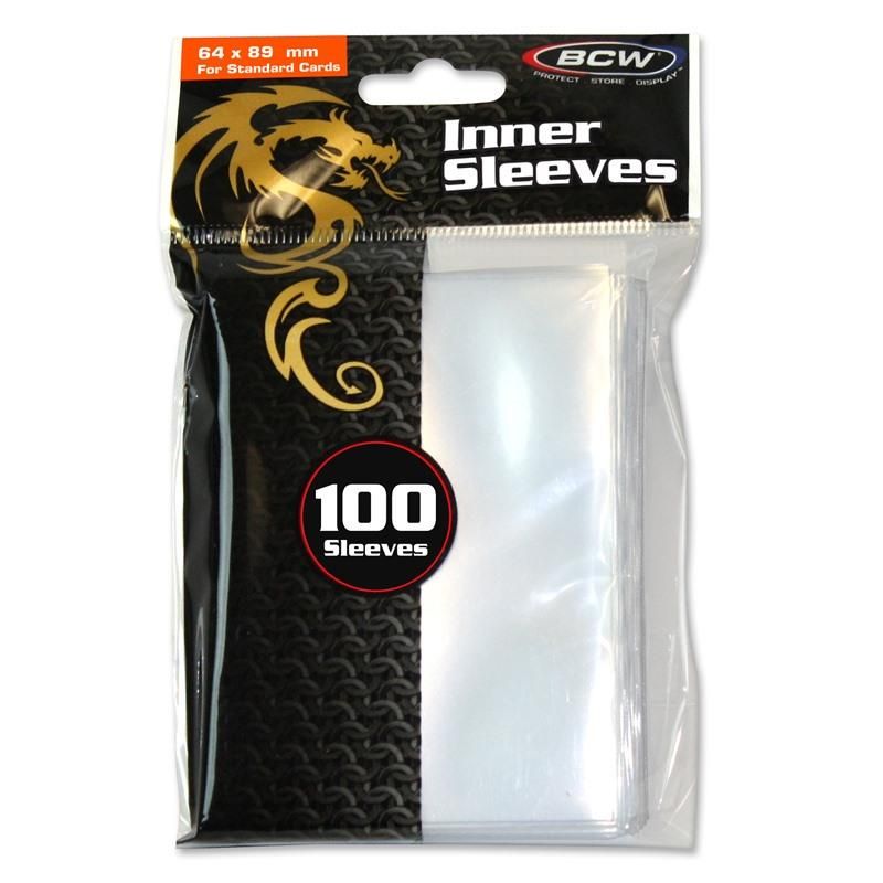 inner card sleeves DP: (100) BCW Inner Sleeves - Regular
