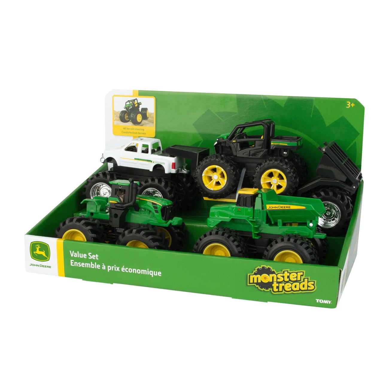 John Deere 5" Monster Treads Value Set