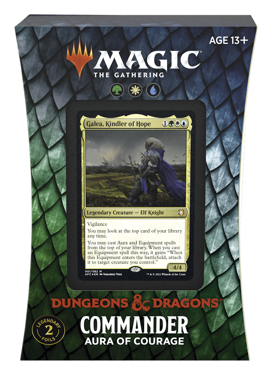 Adventures in the Forgotten Realms - Aura of Courage Commander Deck