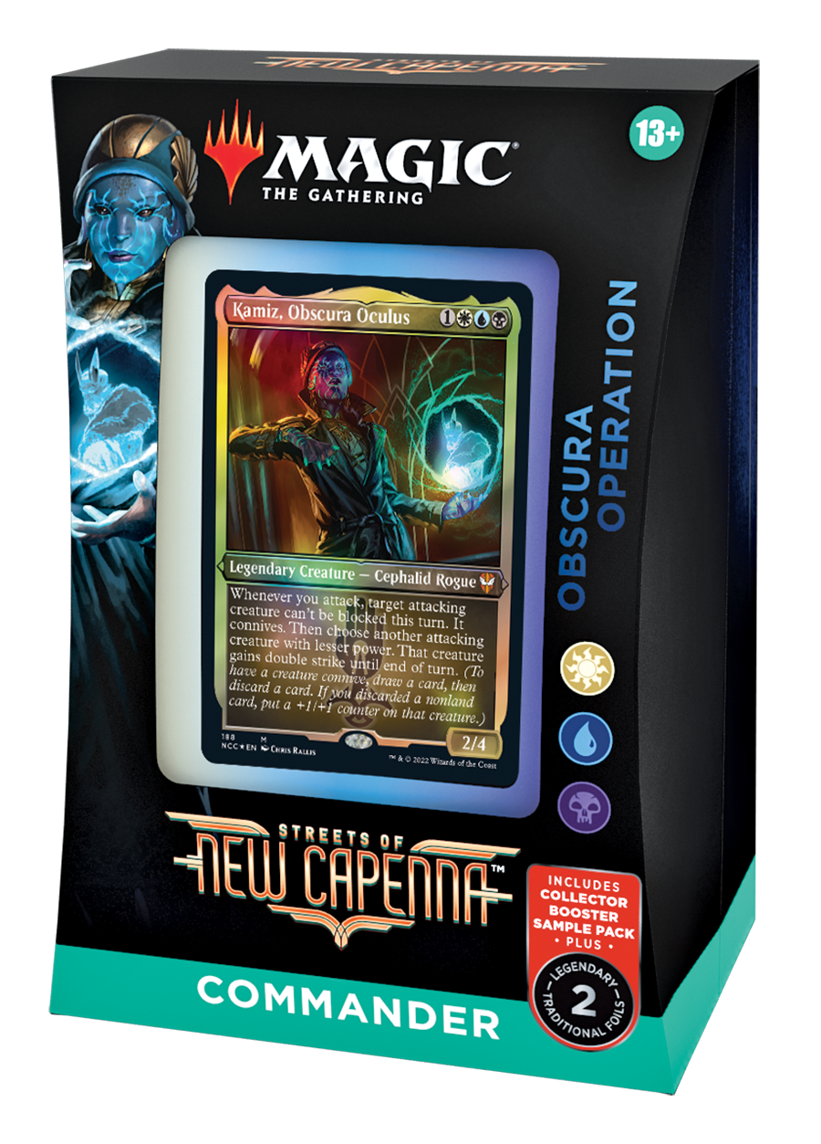Streets of New Capenna - Commander Deck: Obscura Operation + Collector Streets of New Capenna - Commander Deck: Obscura Operation + Collector