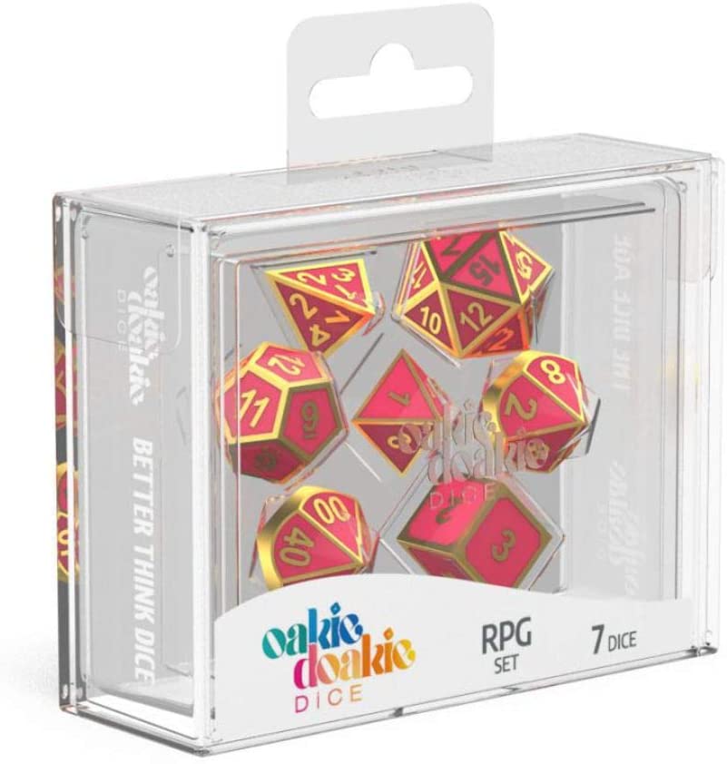 Oakie Doakie 7 Die Set - Metal Glow in the Dark - Golden Princess