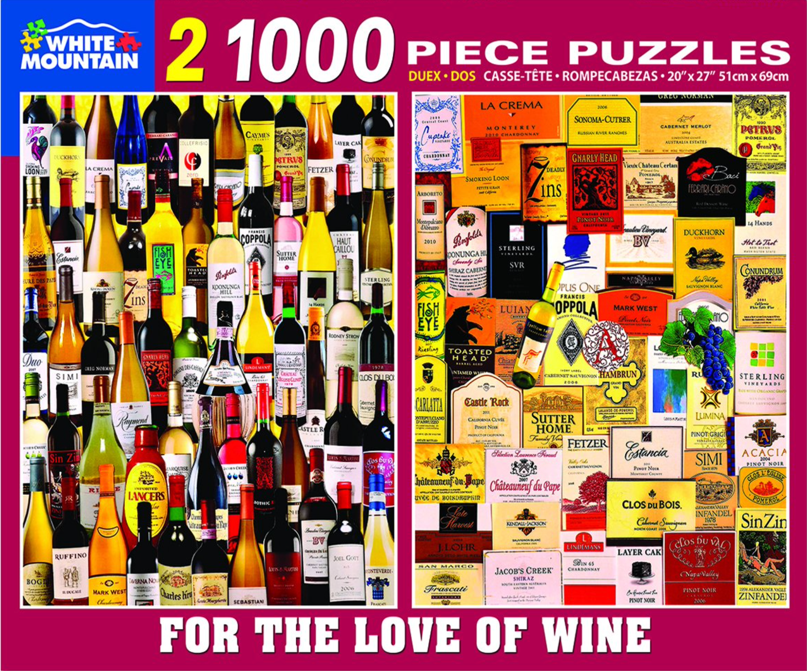 For The Love Of Wine (1000 pc puzzle x2)