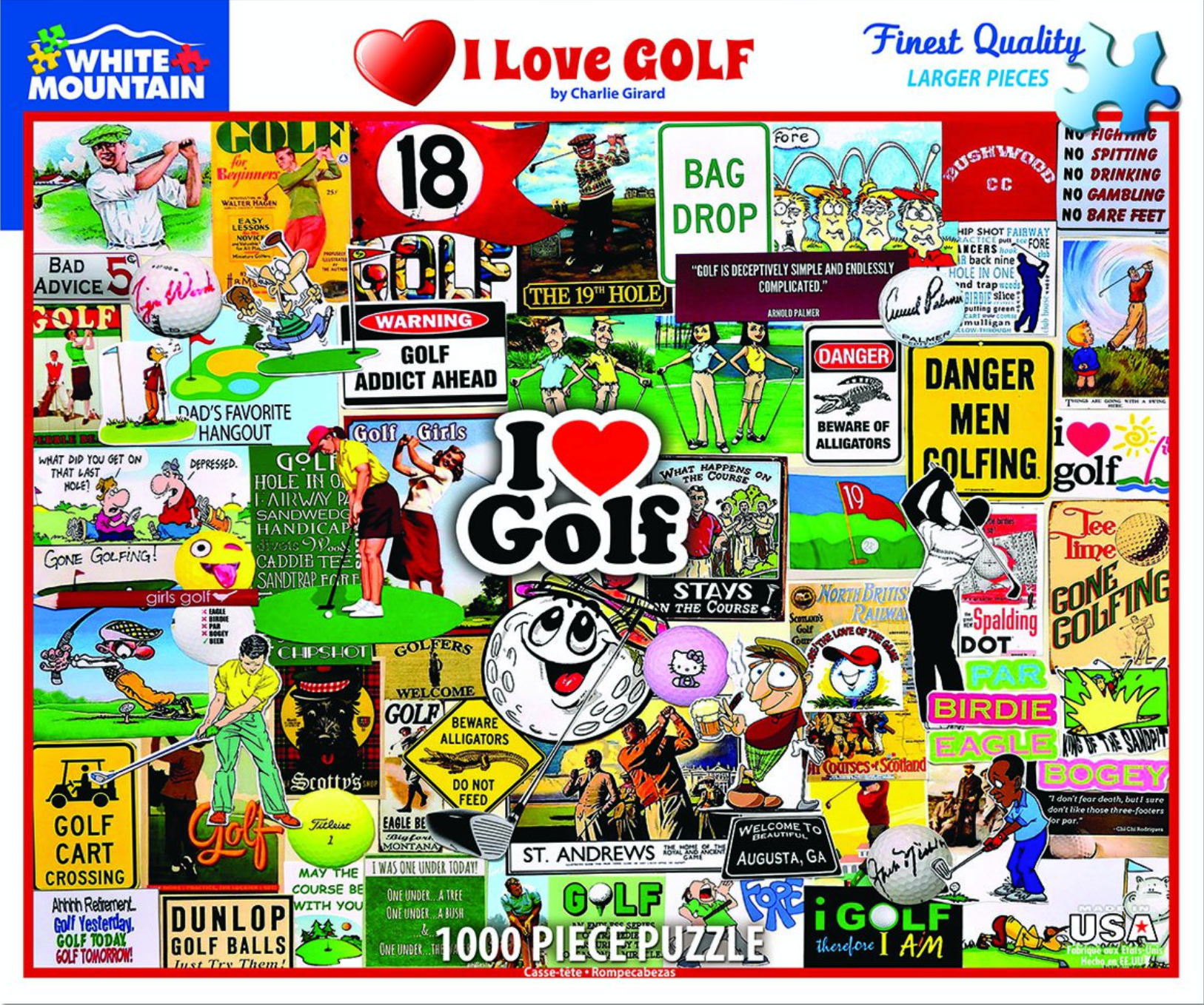 I Love Golf (1000 pc puzzle)
