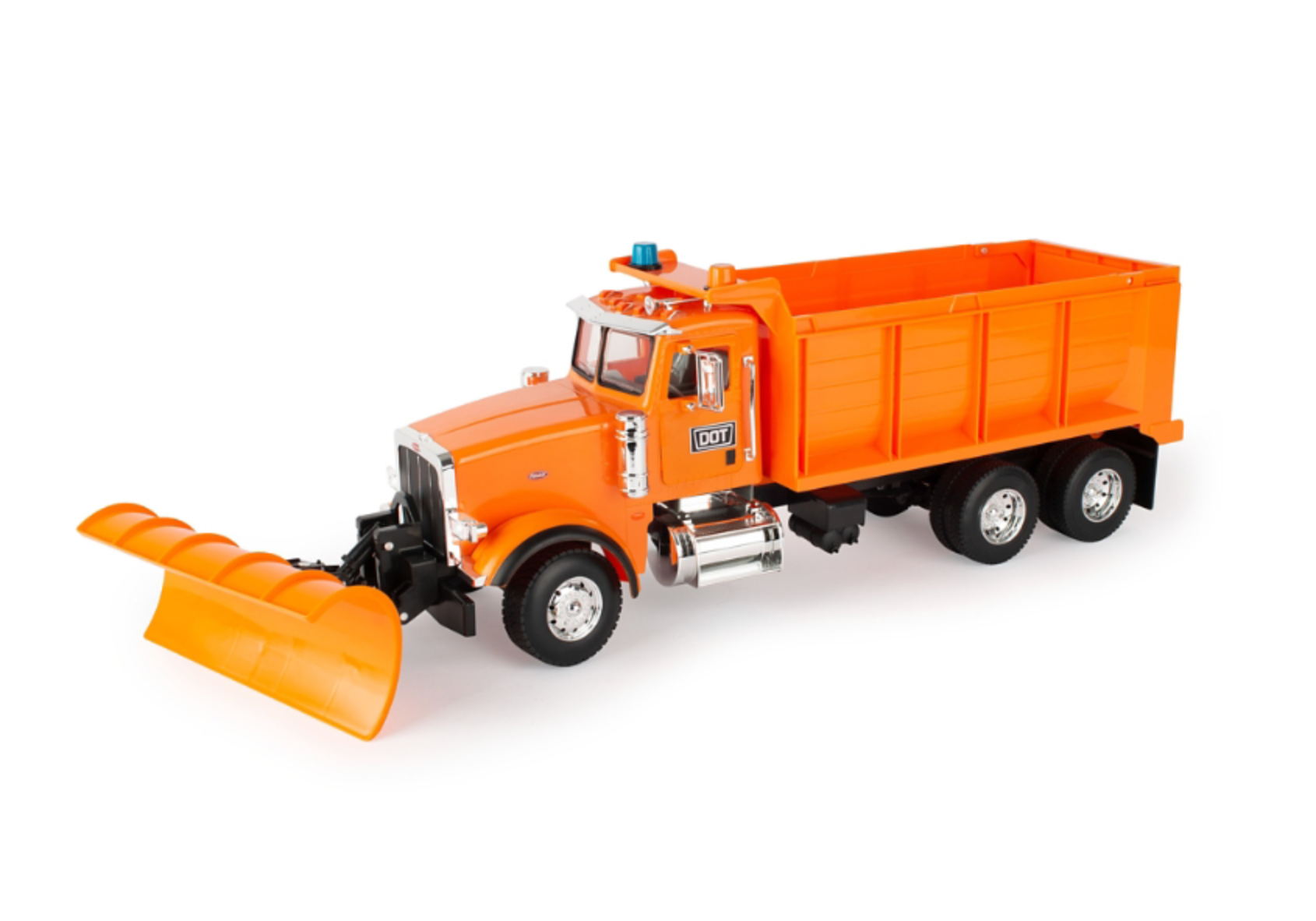 Big Farm Lights & Sounds Peterbilt 1:16 Scale Model 367 Truck with Snow Plow