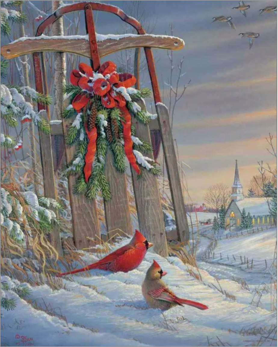 Winter Red Birds (500 pc puzzle)