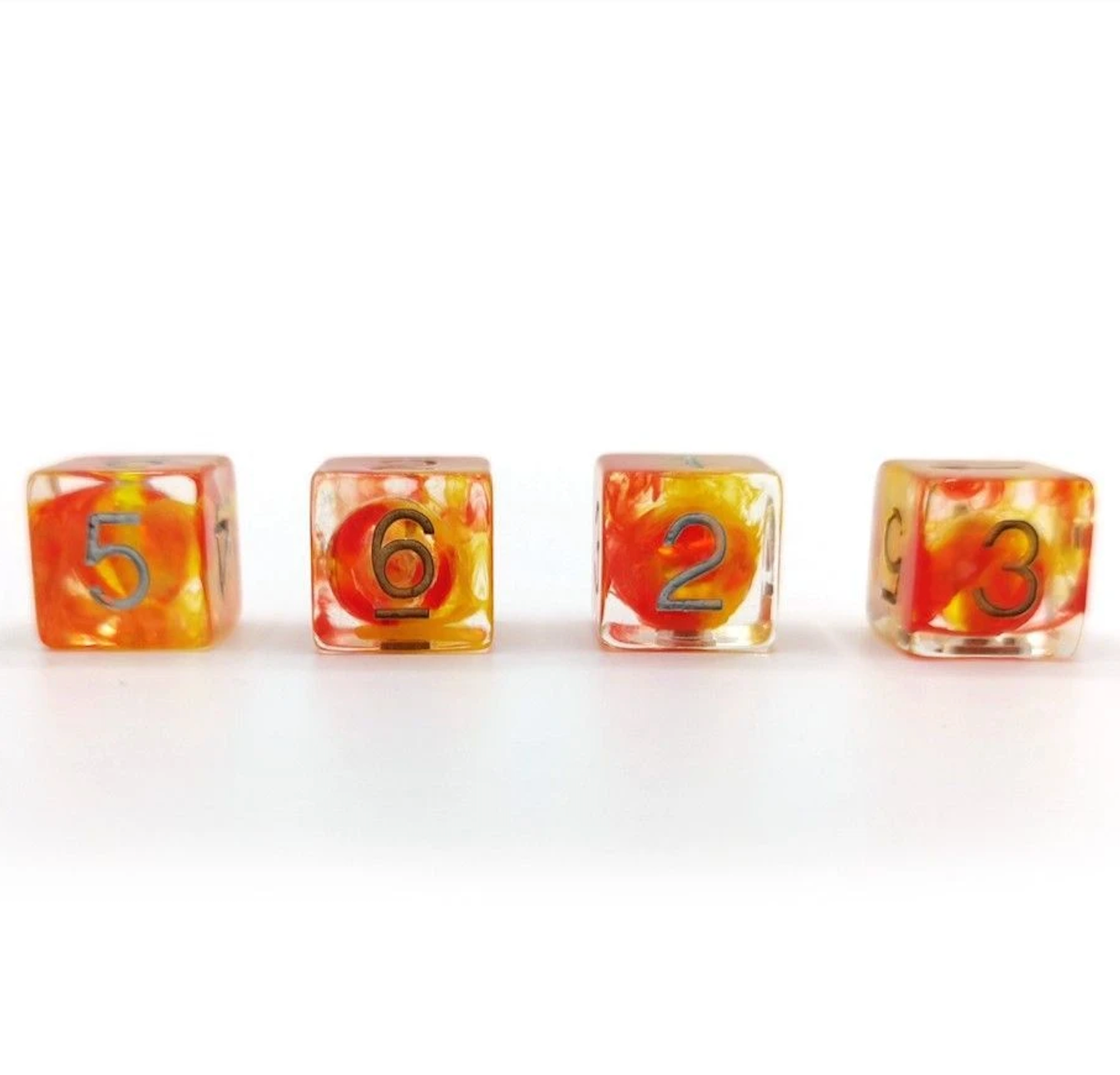 Sirius D6 Dice - Fireball