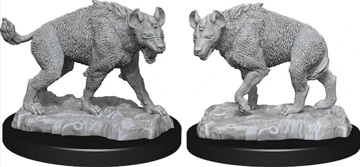 D&D Nolzur's Marvelous Unpainted Miniatures: Hyenas