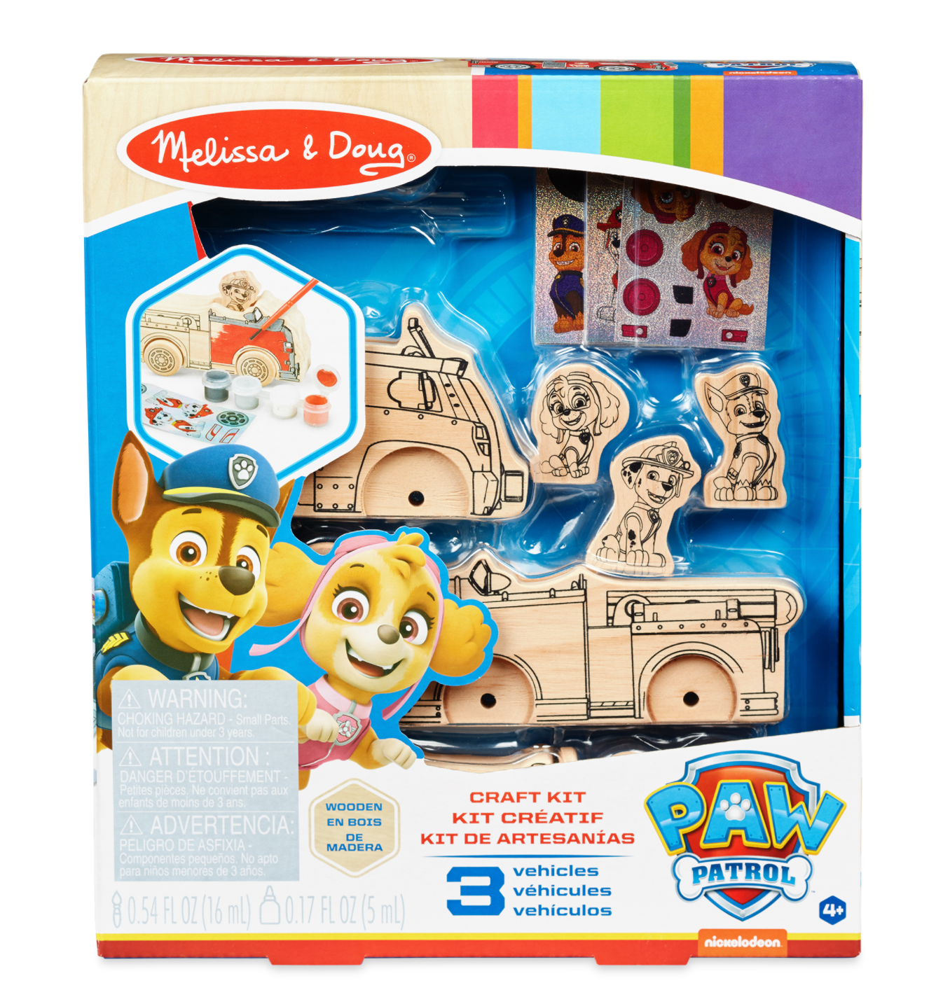 Paw Patrol Wooden Craft Kit - Vehicles