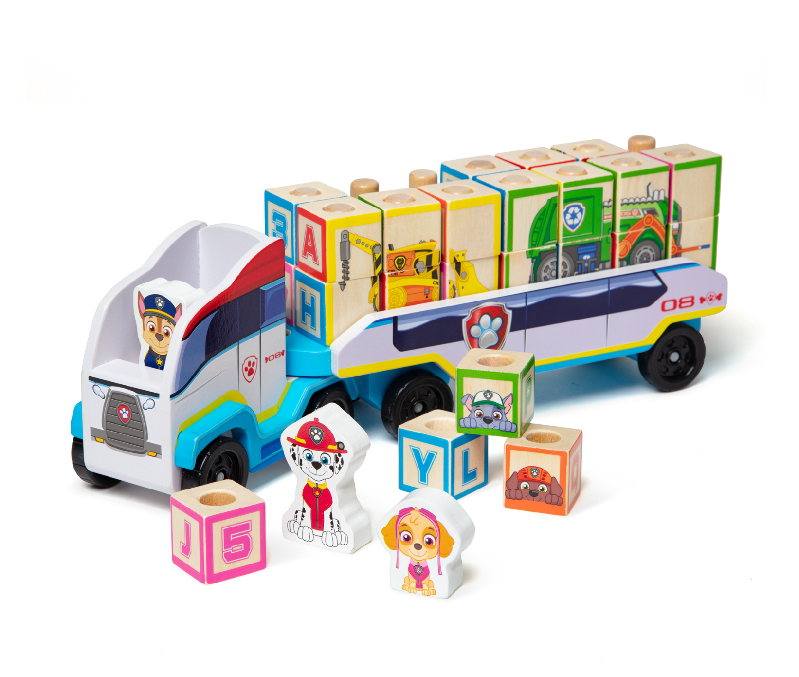 Paw Patrol Wooden ABC Block Truck