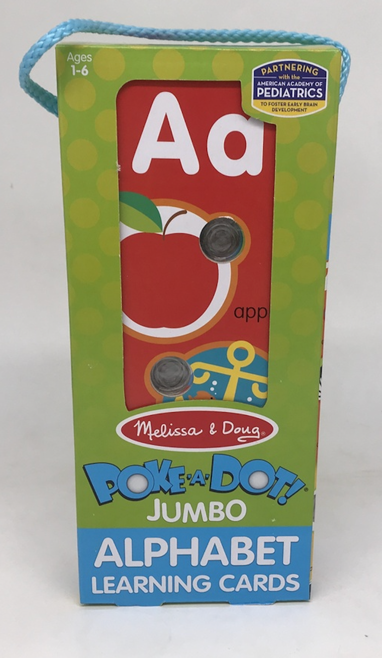 Poke-a-Dot Jumbo Alphabet Learning Cards