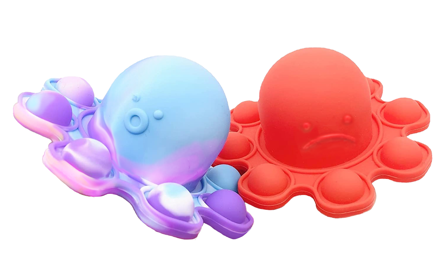 Octopus Happy/Sad Fidget Keychain