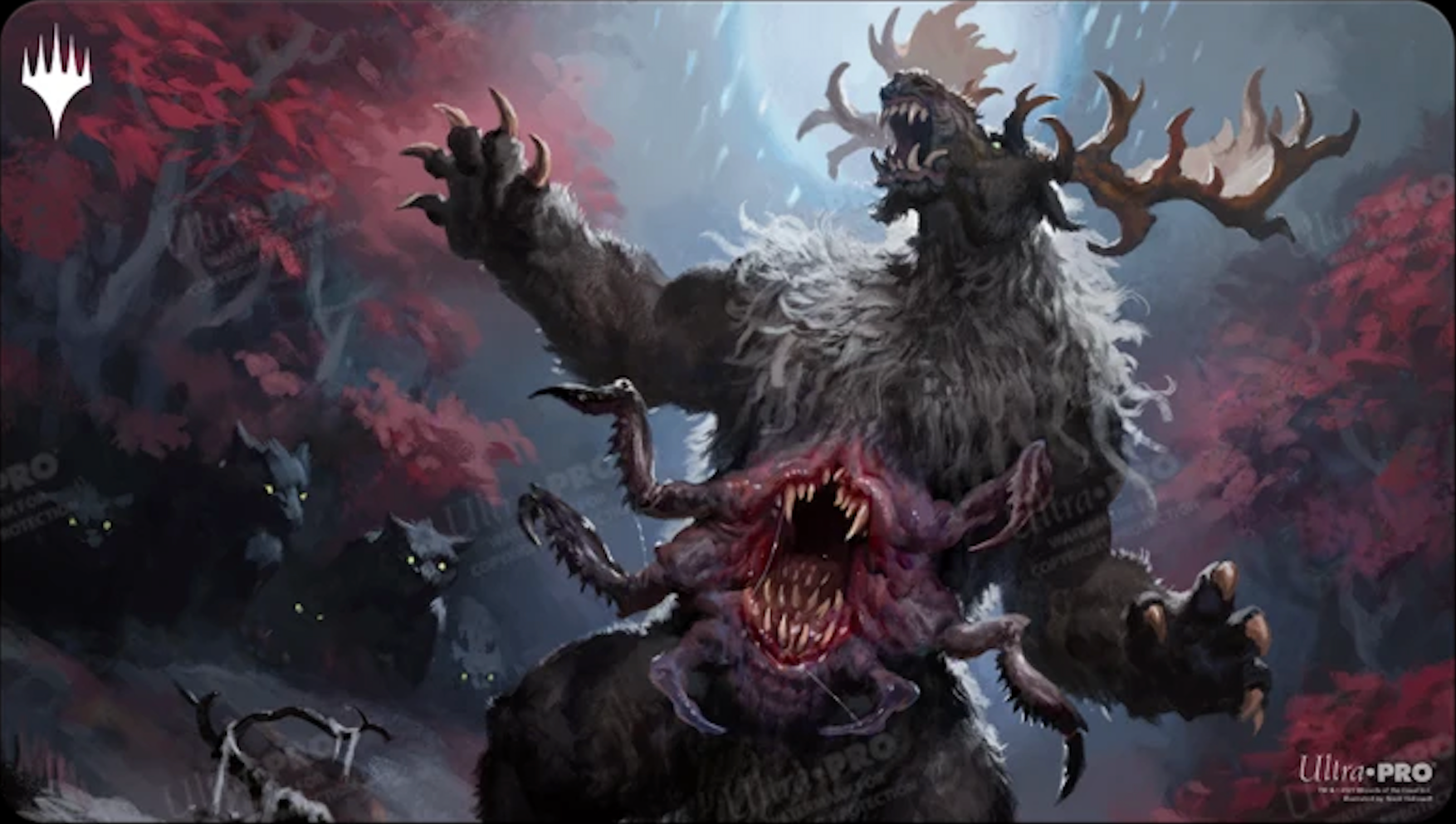 Magic the Gathering Playmat: Innistrad Crimson Vow - Ulvenwald Behemoth