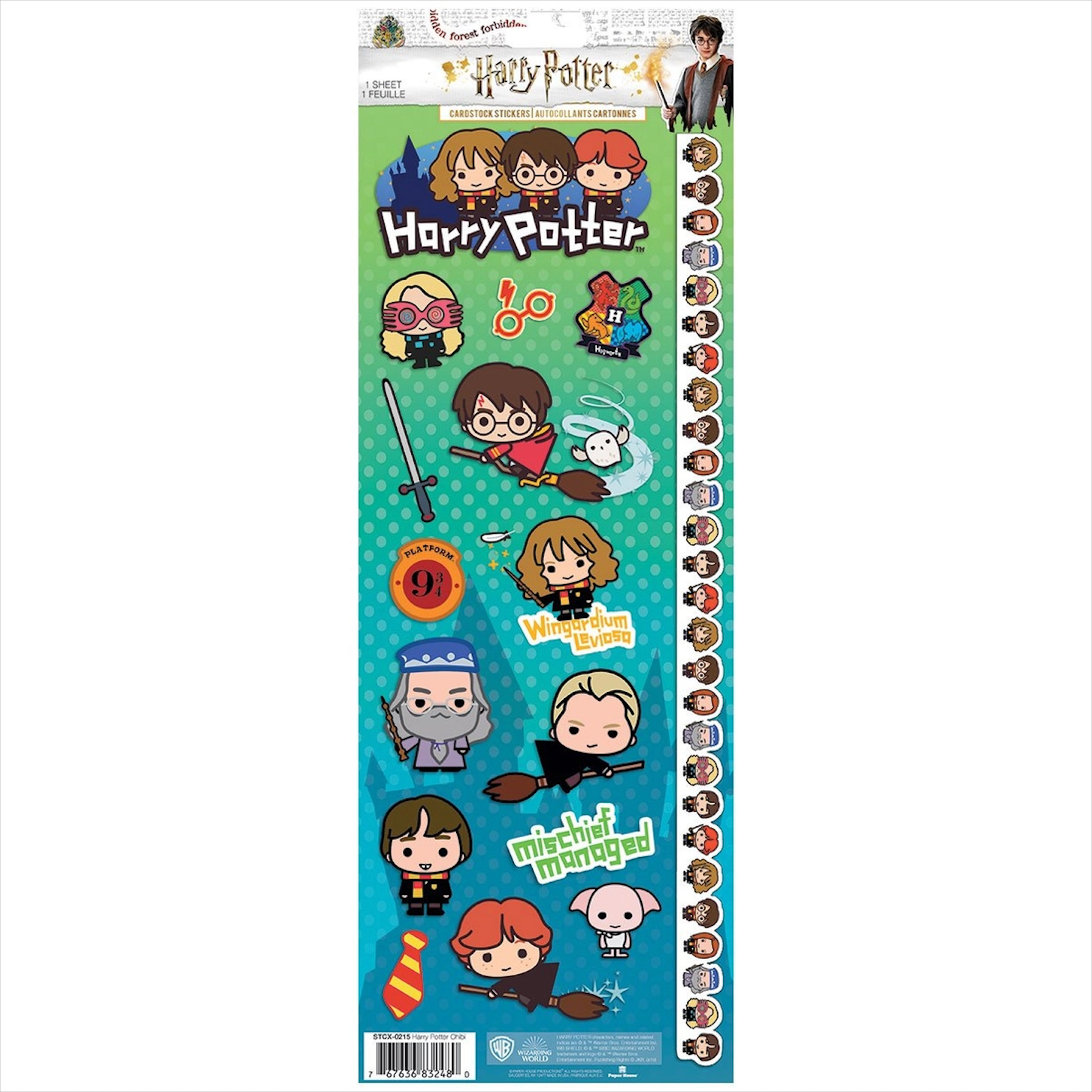 Harry Potter: Chibi Cardstock Sticker Set
